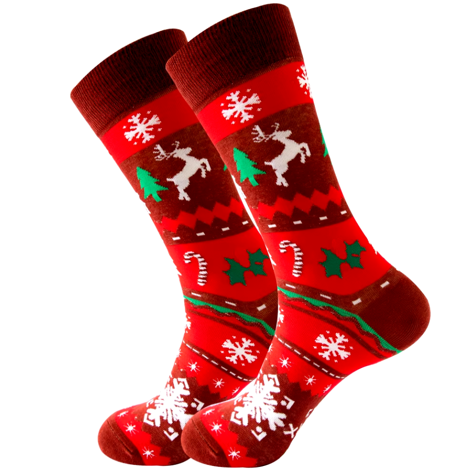Reindeer Cheer Designer Socks