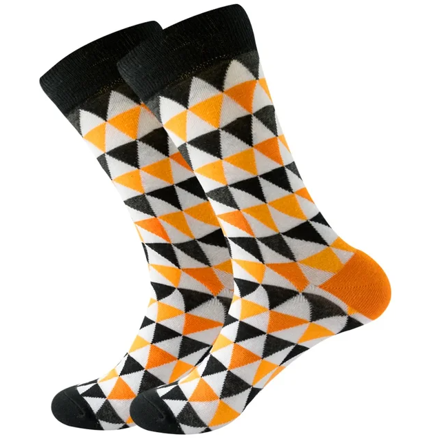 Retro Checkerboard Designer Socks