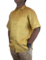 Shorts Sleeve Linen Regular Fit Shirts by M&M Linen Collections