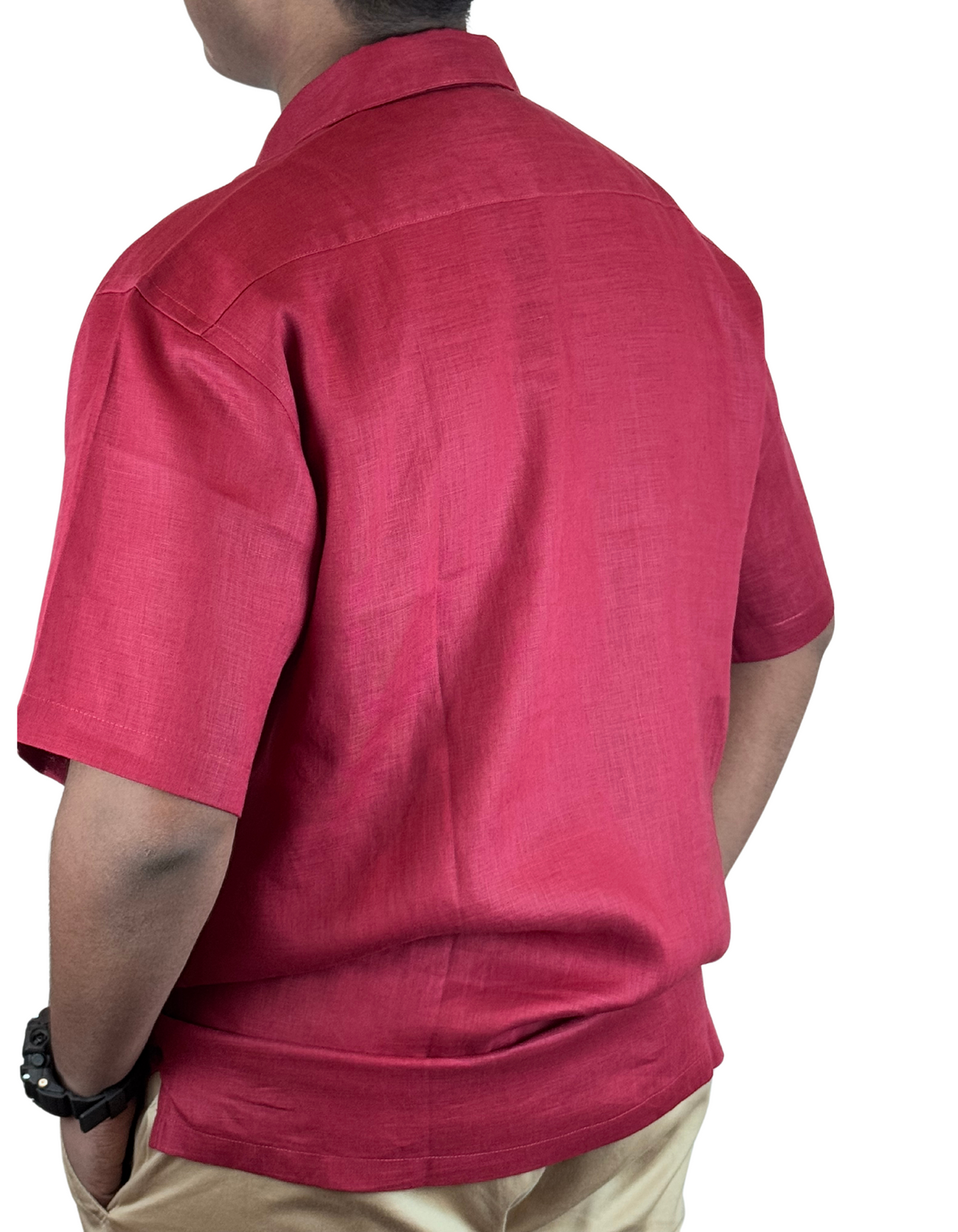 Shorts Sleeve Linen Regular Fit Shirts by M&M Linen Collections