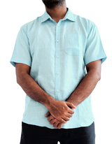 Shorts Sleeve Linen Slim fit Shirts by M&M Linen