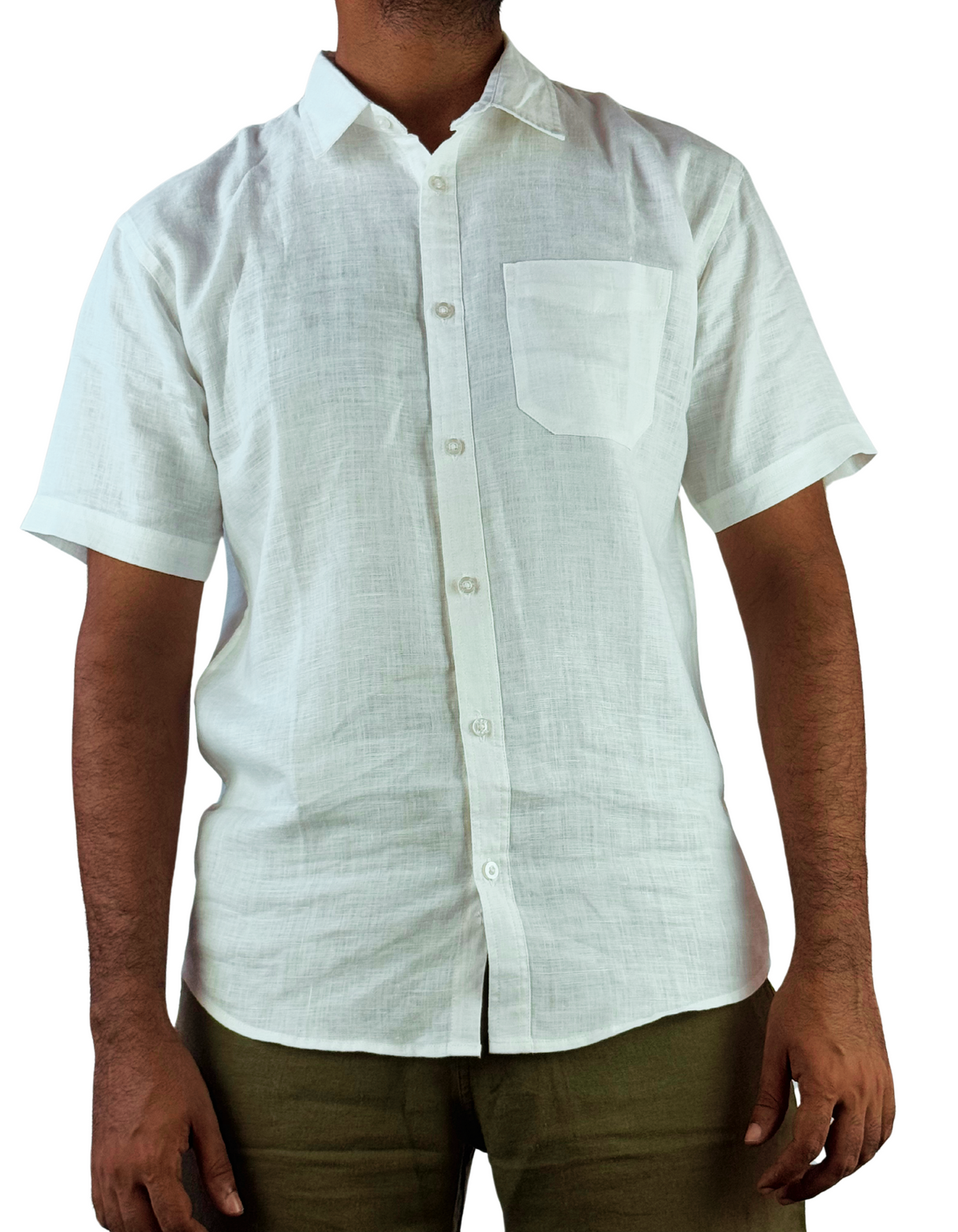 Shorts Sleeve Linen Slim fit Shirts by M&M Linen