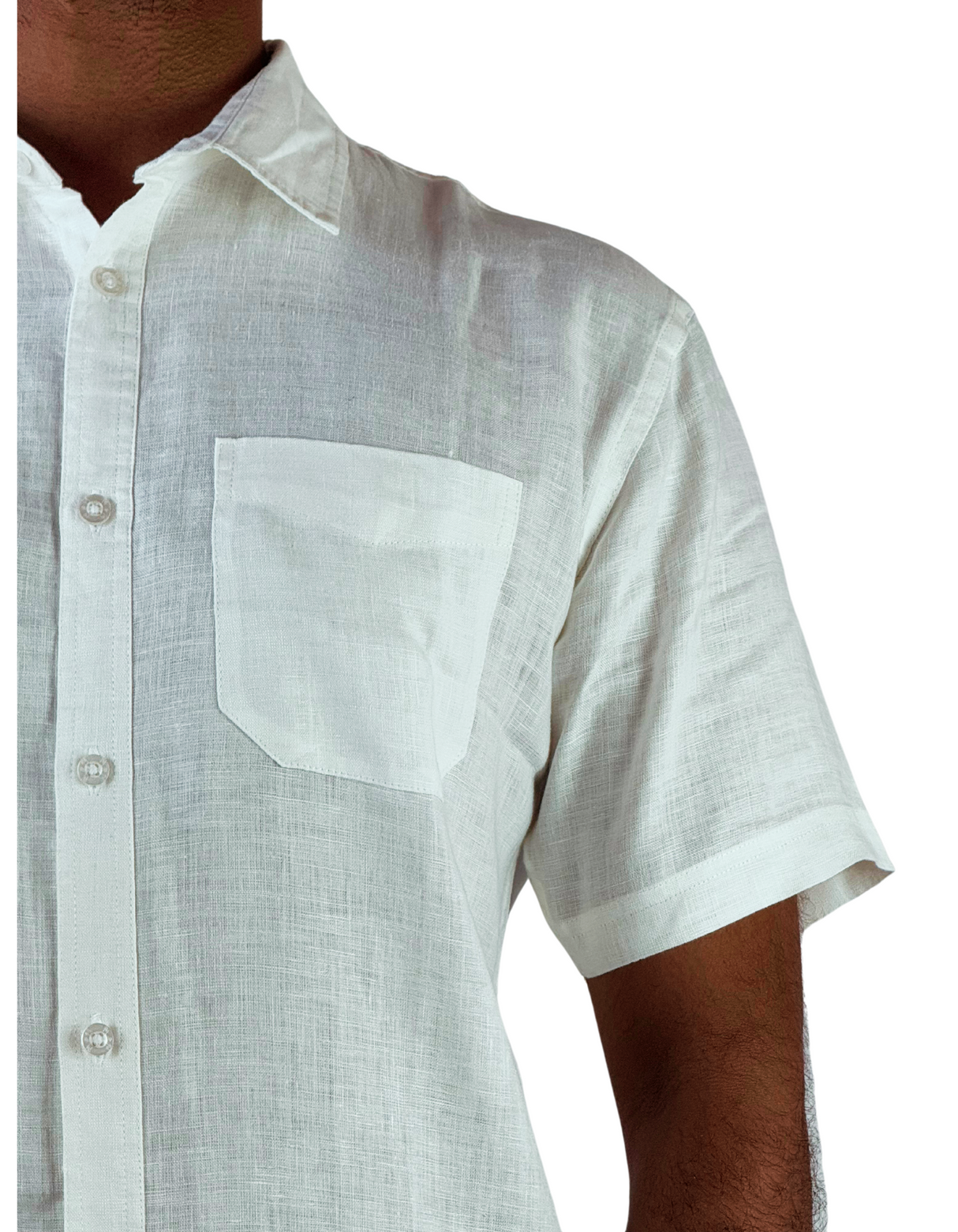 Shorts Sleeve Linen Slim fit Shirts by M&M Linen