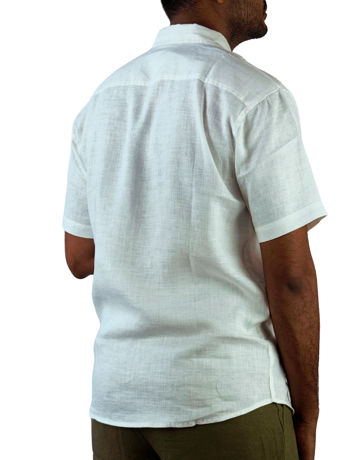 Shorts Sleeve Linen Slim fit Shirts by M&M Linen