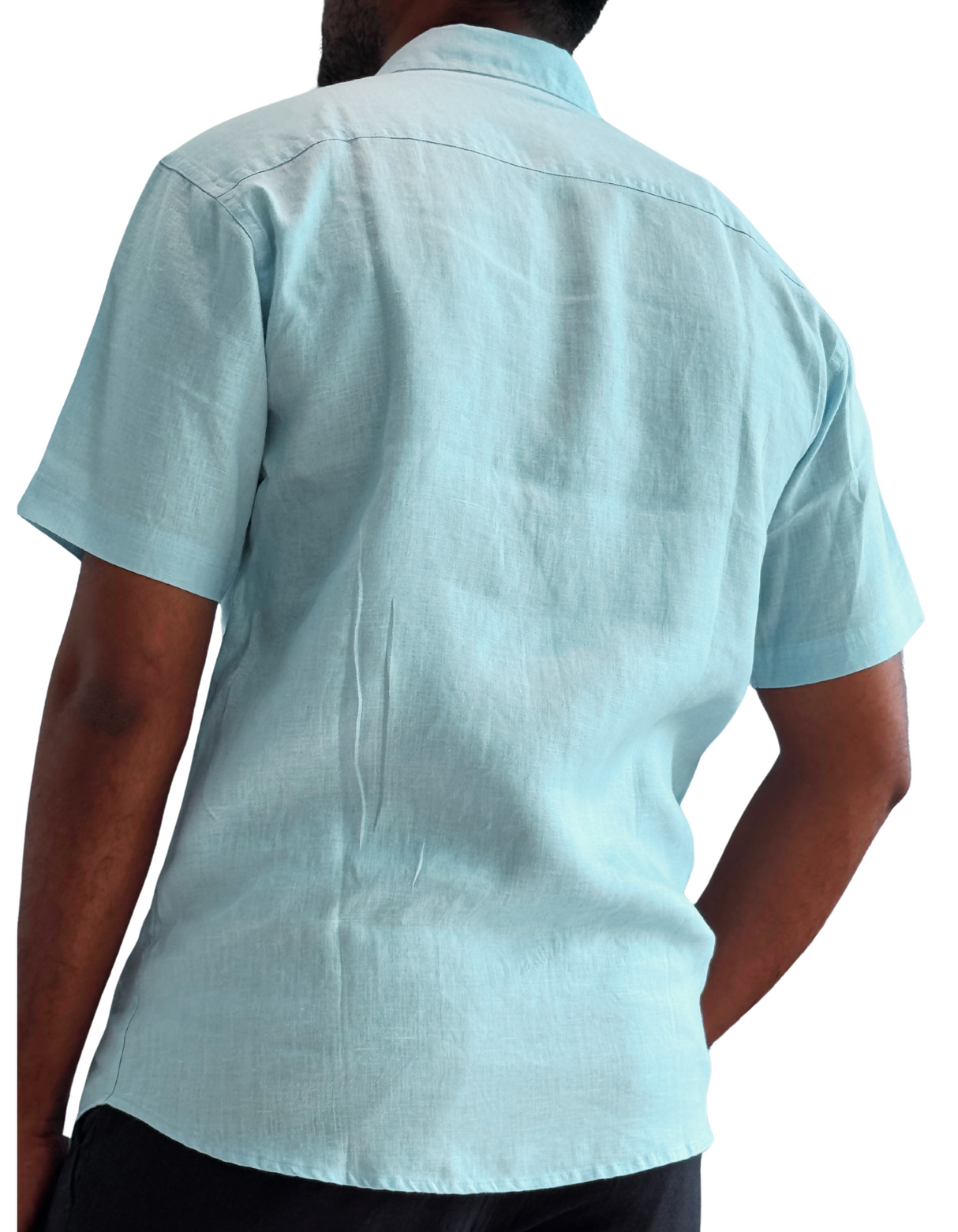 Shorts Sleeve Linen Slim fit Shirts by M&M Linen
