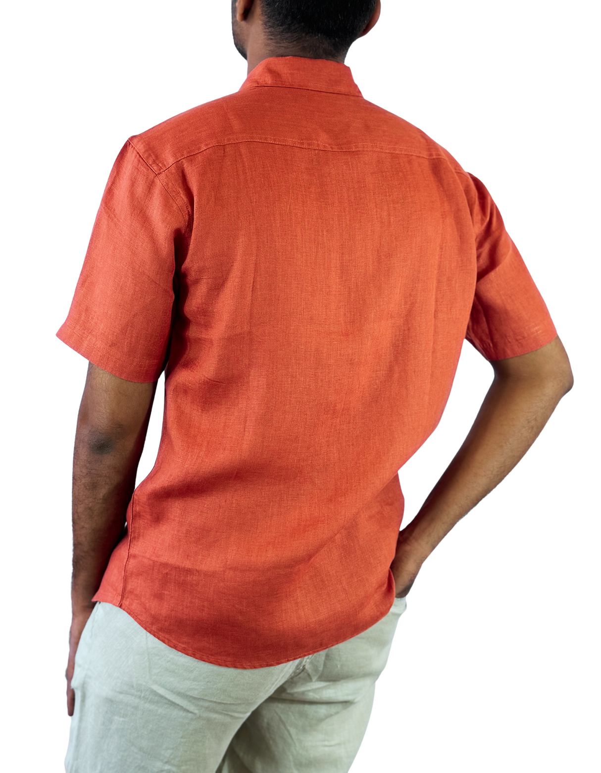Shorts Sleeve Linen Slim fit Shirts by M&M Linen