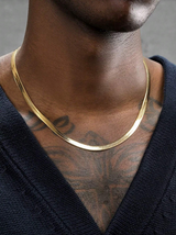 Unisex Stainless Steel Snake Chain Necklace - 55cm * 3cm