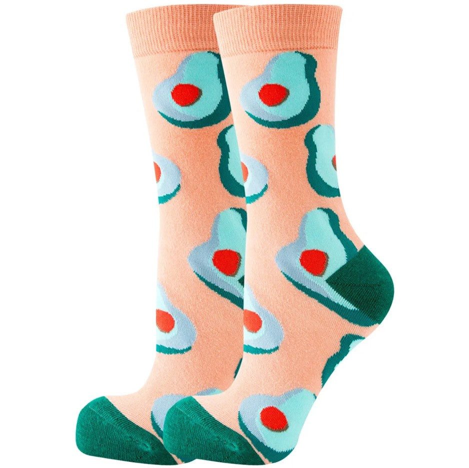 Tropical Avocado Designer Socks