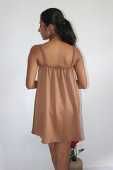 Petite backless cami dress