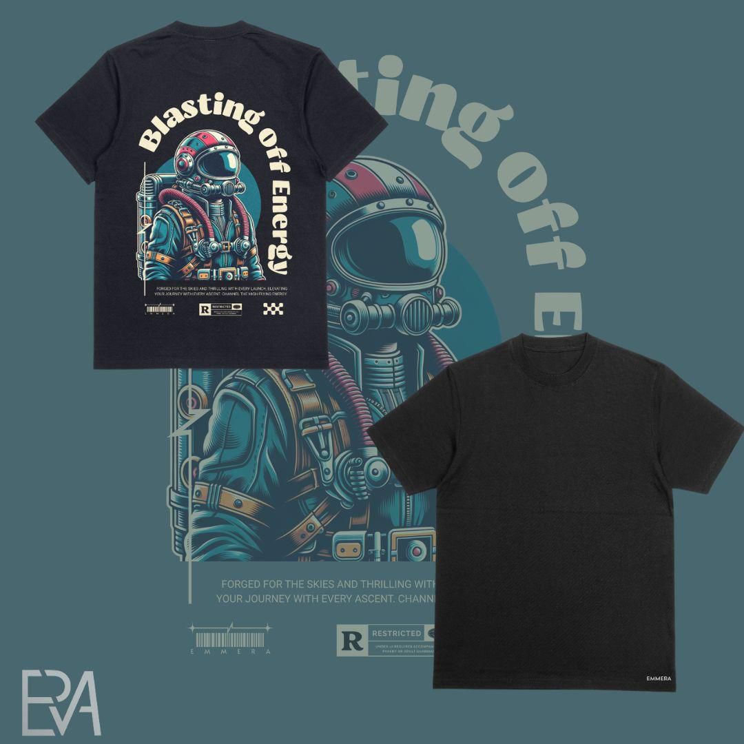 Emmera spaceman blasting off energy Oversized T-Shirt