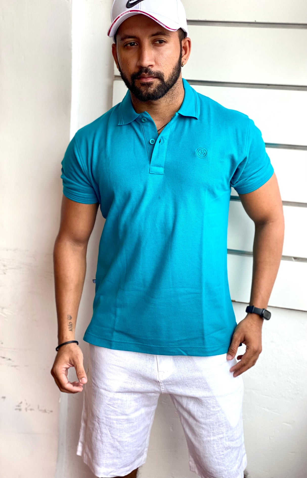 Short Sleeve Polo T-Shirt by M&M Linen