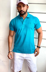 Short Sleeve Polo T-Shirt by M&M Linen