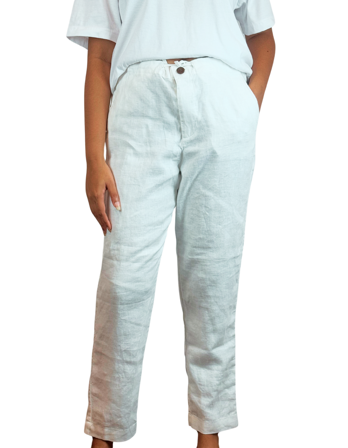 Women's Linen Pants By M&M Linen Collections